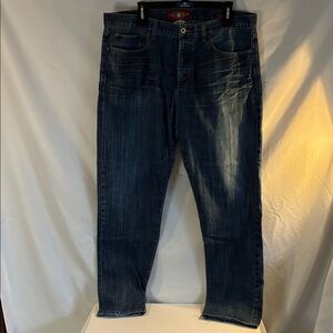 Lucky Brand 121 Heritage slim mens jeans size 38X34 dark wash streetwear casual